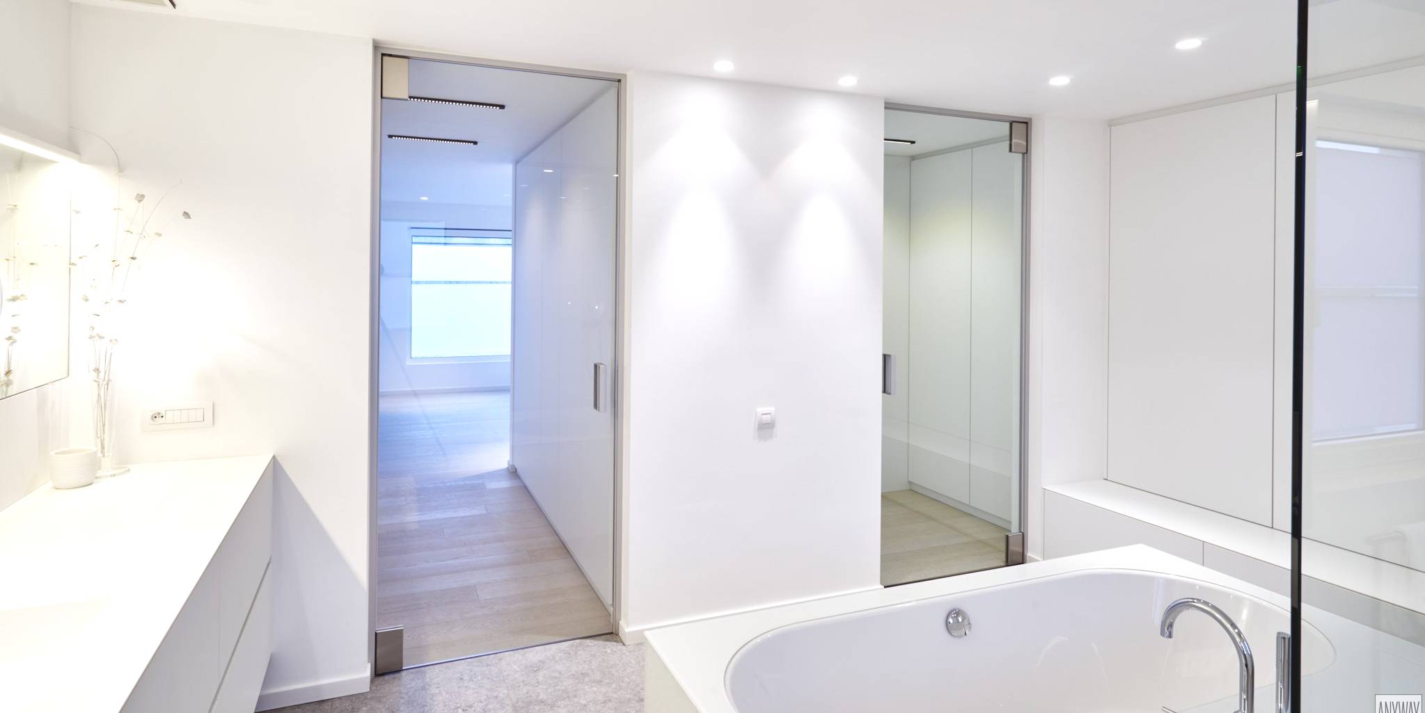 enkele glazen binnendeur in @city